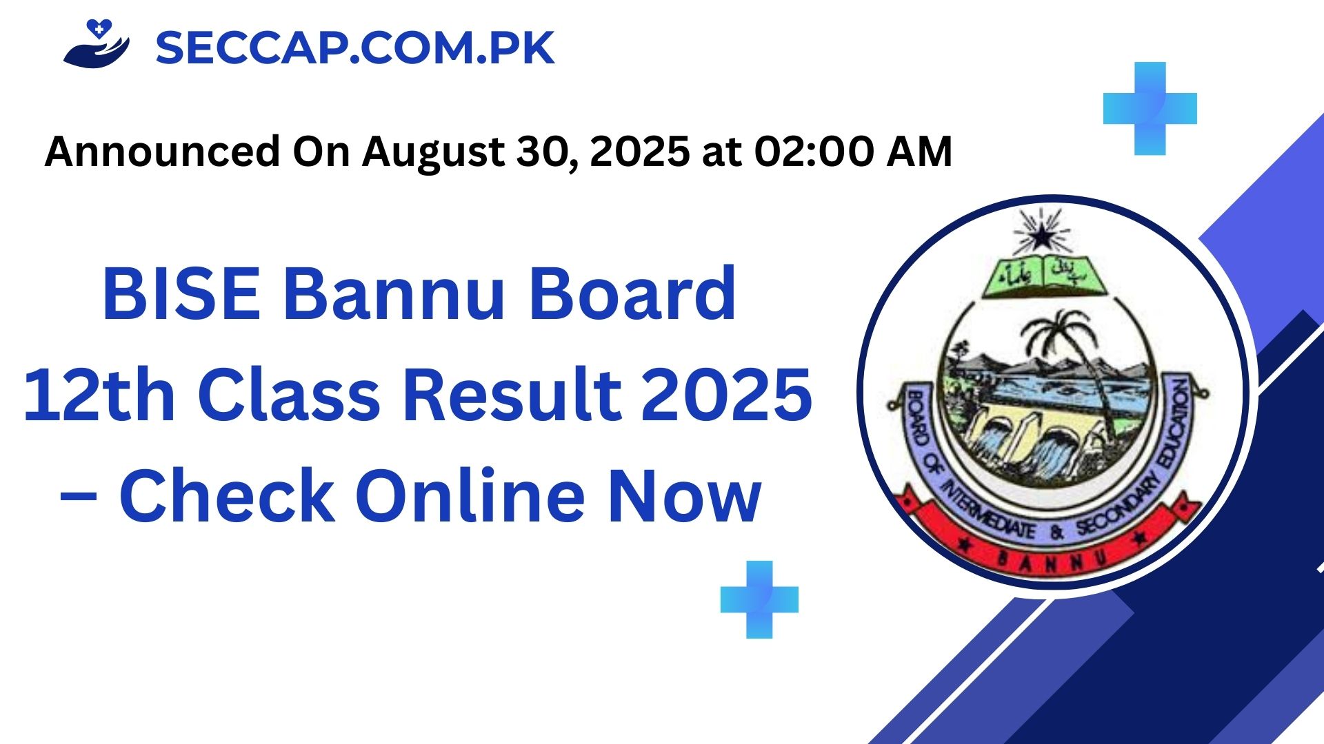 BISE Bannu Board 12th Class Result 2025 – Check Online Now