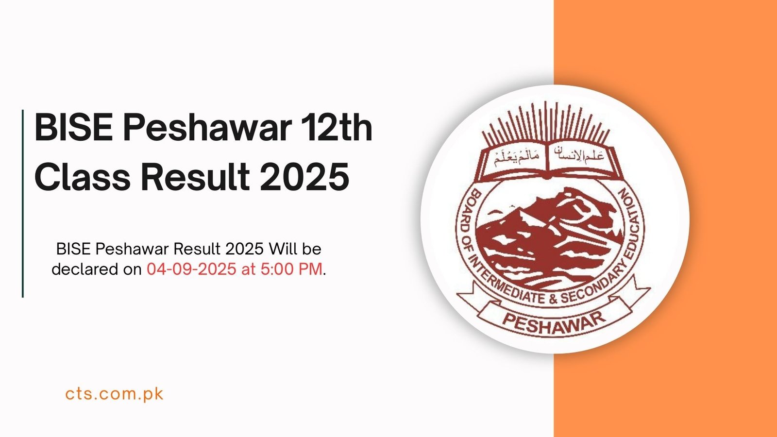 BISE Peshawar 12th Class Result 2025 Announced At 5:00 PM Today