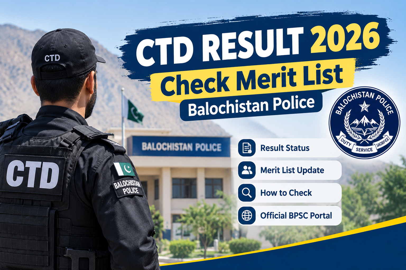 CTD Balochistan Police Result 2026 Check Online at balochistanpolice.gov.pk
