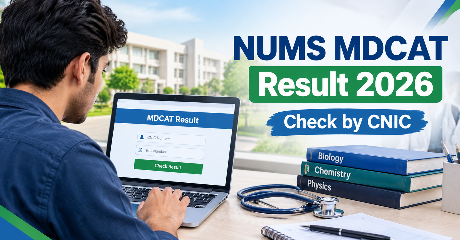 The NUMS MDCAT Result 2026 Held On 13 September Check By CNIC and roll number at mdcat.numspak.edu.pk