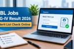 UBL OG-IV Result 2026 Merit List Check Online
